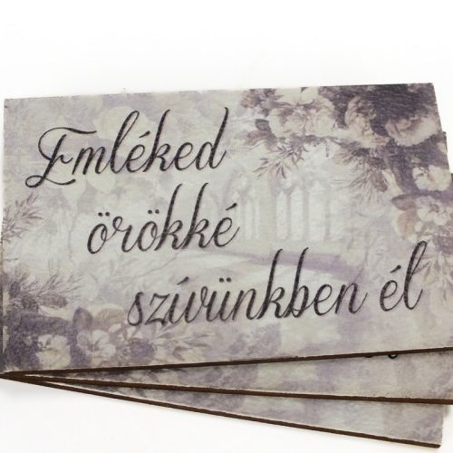 Nyomtatott dekorkarton - Emléked örökké..3db/cs