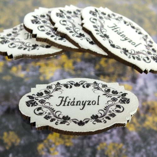 Nyomtatott dekorkarton - hiányzol 5db/cs