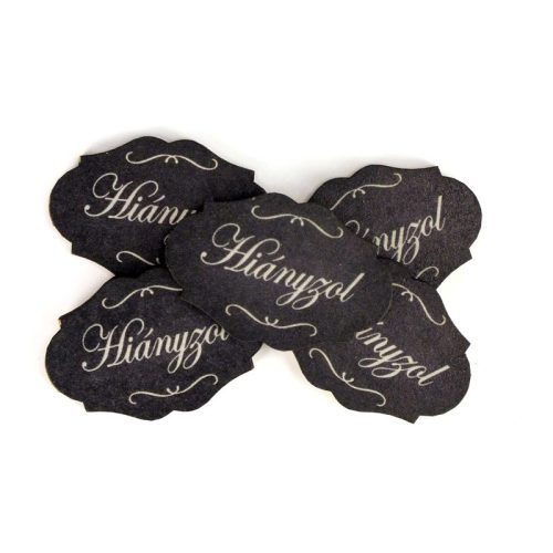 Nyomtatott dekorkarton - Hiányzol 5db/csomag