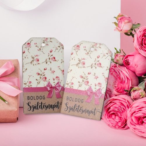 Nyomtatott dekorkarton - Boldog születésnapot táblák 2db