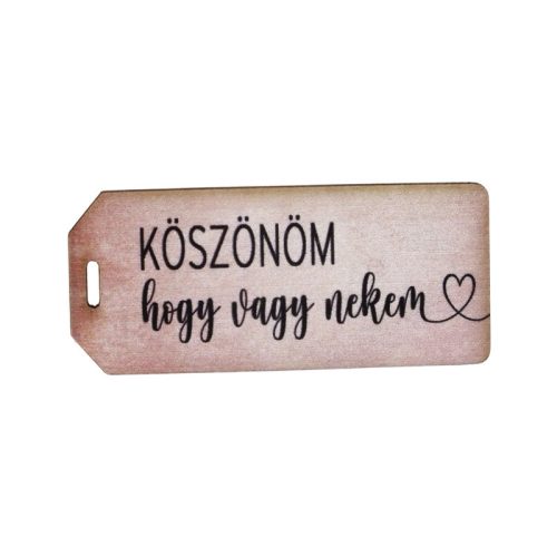 Nyomtatott dekorkarton - Köszönöm hogy vagy nekem táblák 5db