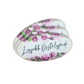   Nyomtatott dekorkarton - Legjobb osztályfőnök ovál tábla 3db