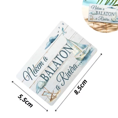 Nyomtatott dekorkarton - Nekem a Balaton.. tábla 3db/cs