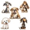 Nyomtatott dekorkarton - Kutya szett 5db/csomag
