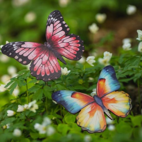 Nyomtatott dekorkarton - Színes pillangók 4db