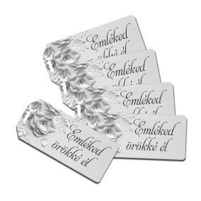   Nyomtatott dekorkarton - Emléked örökké él kegyelet scrapbook 5db/csomag