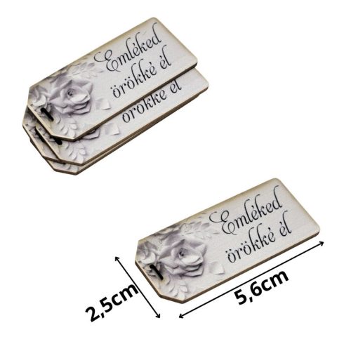 Nyomtatott dekorkarton - Emléked örökké él kegyelet scrapbook 5db/csomag