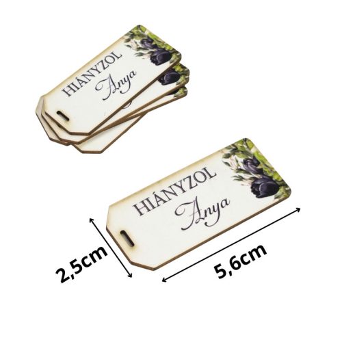 Nyomtatott dekorkarton - Hiányzol Anya kegyelet scrapbook 5db/csomag