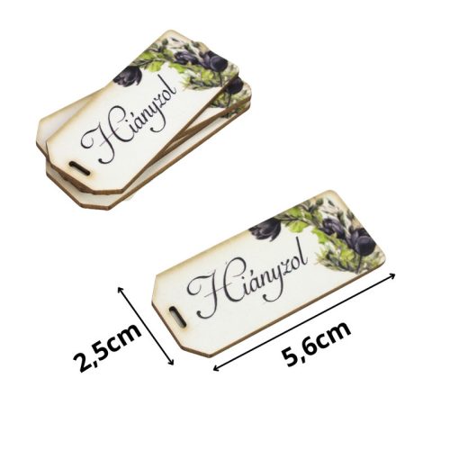 Nyomtatott dekorkarton - Hiányzol kegyelet scrapbook 5db/csomag