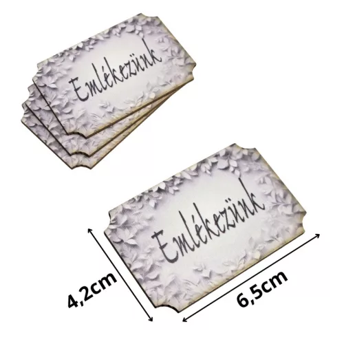 Nyomtatott dekorkarton - Emlékezünk 3db/cs