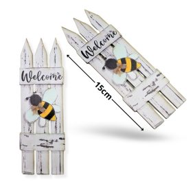   Nyomtatott dekorkarton - Fehér kerítés méhecskével 2db/csomag