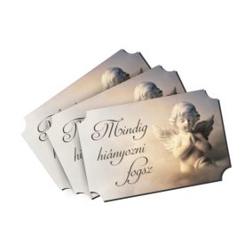   Nyomtatott dekorkarton - Mindig hiányozni fogsz angyal 3db/cs