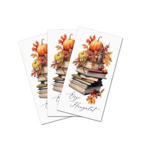   Nyomtatott dekorkarton - Őszi hangulat könyves tábla 3db/cs