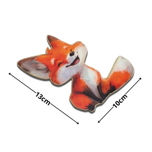 Nyomtatott dekorkarton - Róka 13cm