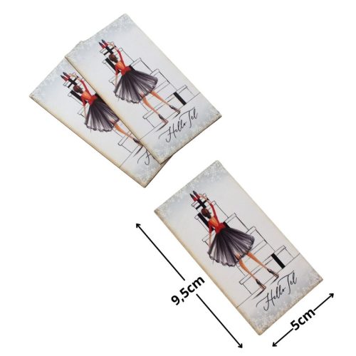 Nyomtatott dekorkarton - Hello tél táblák 3db/cs