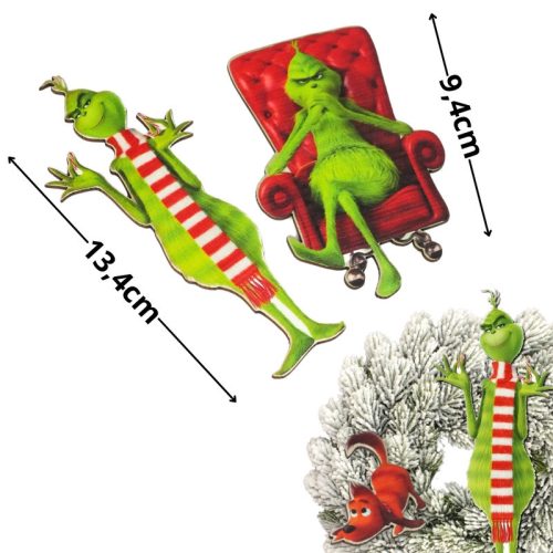 Nyomtatott dekorkarton - Grincs szett 2db/cs