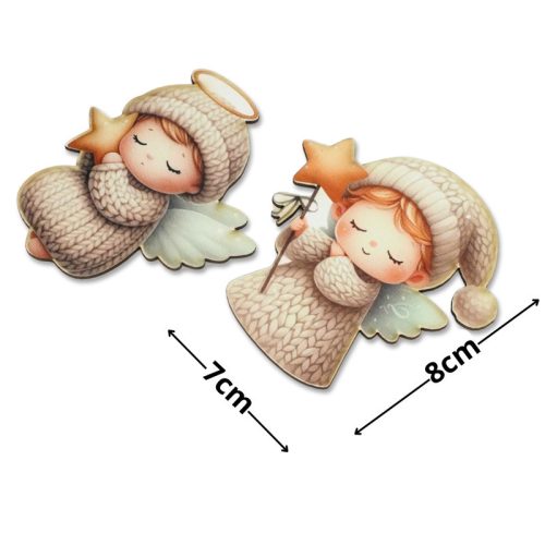 Nyomtatott dekorkarton - Angyalkák 2db/cs