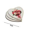 Nyomtatott dekorkarton - Szív táblák 3db/cs Macaron csokor