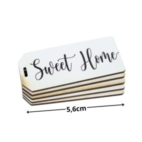 Nyomtatott dekorkarton - Sweet Home biléta 5db/csomag