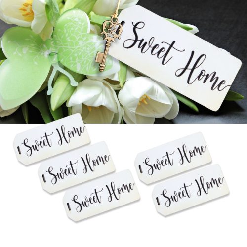 Nyomtatott dekorkarton - Sweet Home biléta 5db/csomag