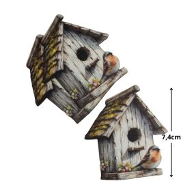   Nyomtatott dekorkarton - Madáretető tavasz kicsi 3db/csomag