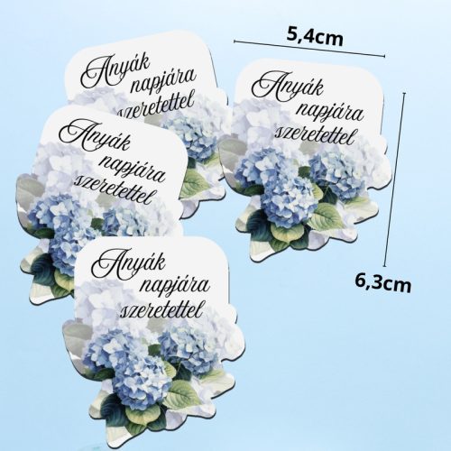 Nyomtatott dekorkarton - Anyák napjára szeretettel virágos tábla 4db/cs