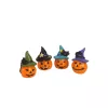 Halloween kalapos tökök 4db/csomag