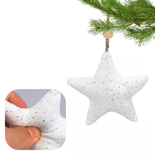 Textil akasztható csillag 4 féle