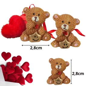 Poly ülő macik csillaggal 2db/csom