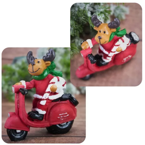 Poly nyalóka pálcás rénszarvas motoron