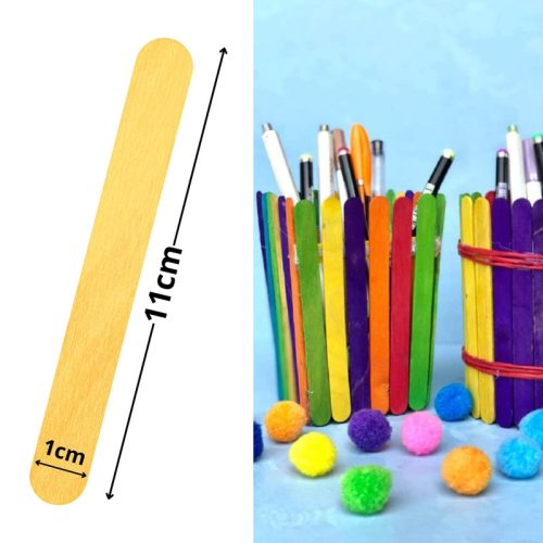 Fa spatula színes 11cm 50db/cs