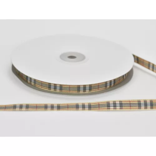 Szalag burberry mintás 1cm x 45méter