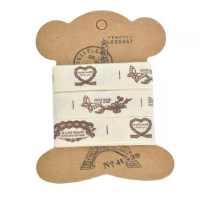 Textil szalag mintás 1,5cm  3x90cm -KIFUTÓ