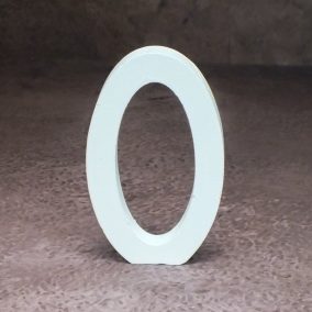 Fa asztalszámok fehér 0-ás 1db