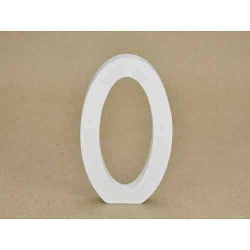 Fa asztalszámok fehér 0-ás 1db