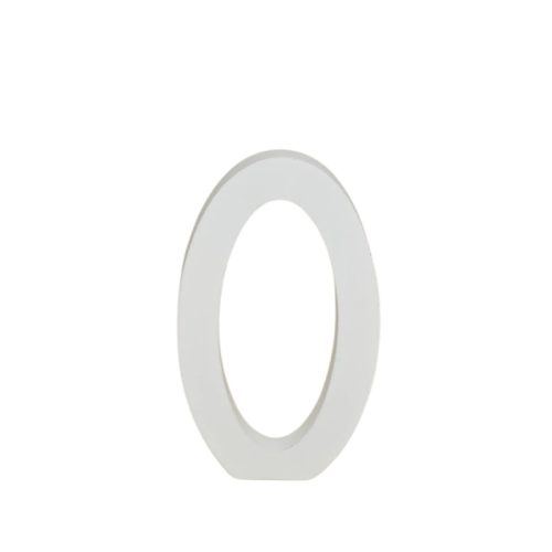 Fa asztalszámok fehér 0-ás 1db