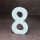 Fa asztalszámok fehér 8-as 1db/csomag