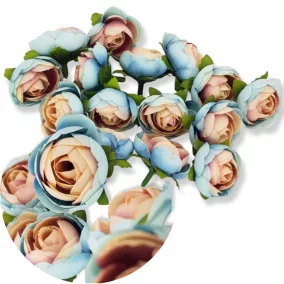 Begónia fej pasztell kékrózsaszín 3cm 15db/csomag