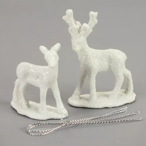 Mini szarvas pár fehér