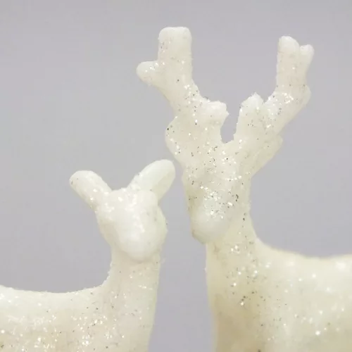 Mini szarvas pár fehér