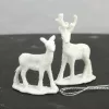 Mini szarvas pár fehér