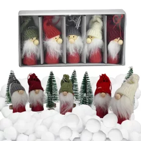 Kötött sapkás manók 5db/doboz