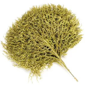 Korall levél csillámos arany 10db/csomag