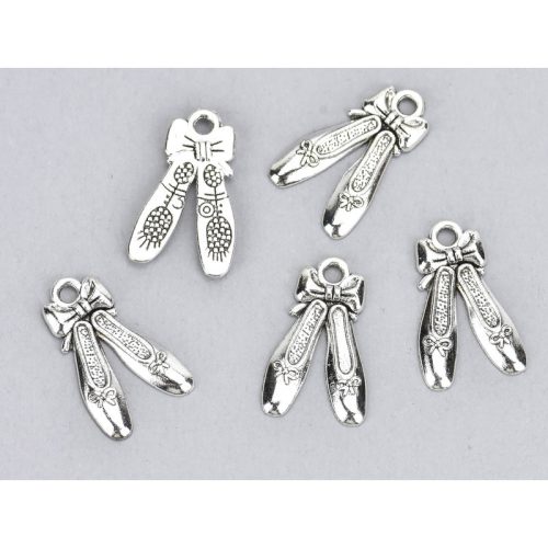 Medál - Ezüst balettcipő 5db/csomag