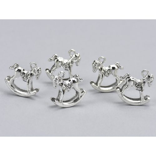 Medál - Hintaló ezüst 5db/csomag