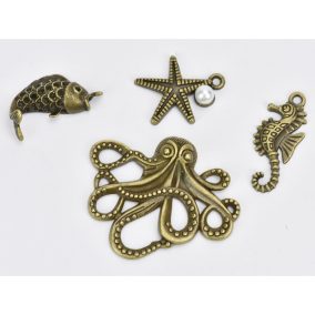 Medál - Tengeri szett 4db/csomag-KIFUTÓ