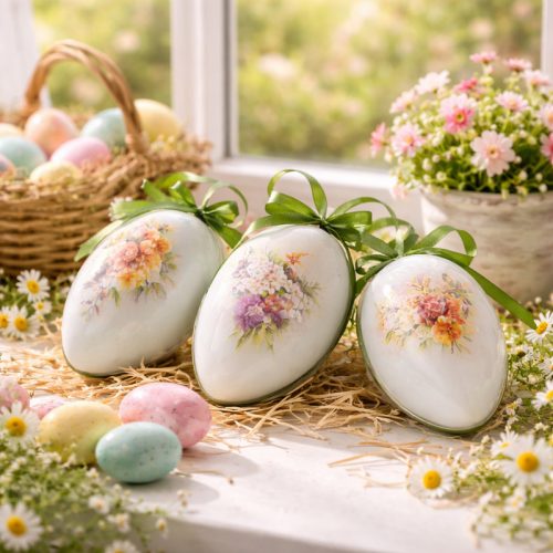 Szétválasztható műanyag tojás forma kicsi 5db/csom