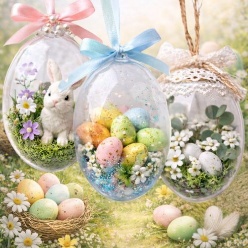 Szétválasztható műanyag tojás forma kicsi 5db/csom