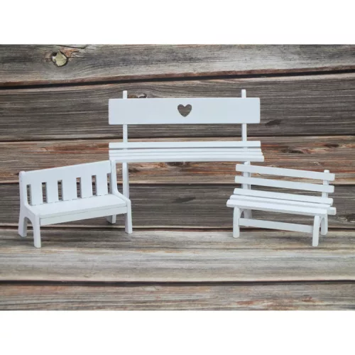 Fehér szíves pad 16,5x7x12,5cm - KIFUTÓ