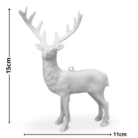 Szarvas csillámos fehér